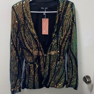 SHEIN Multicolor Sequin Blazer